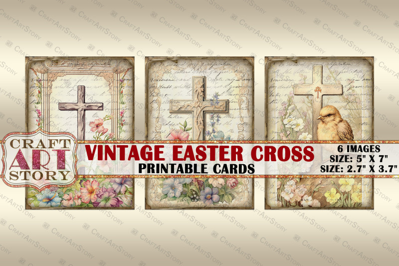 vintage-easter-cross-collage-picture-cards-atc-aceo