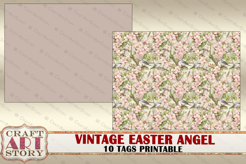 vintage-easter-angel-ephemera-tags-scrapbook-junk-journal