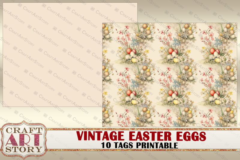 vintage-easter-eggs-ephemera-tags-scrapbook-junk-journal