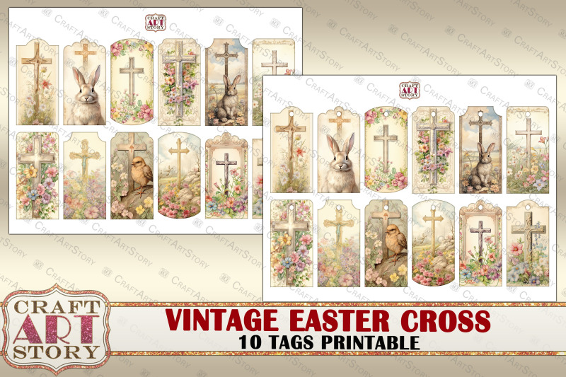 vintage-easter-cross-ephemera-tags-scrapbook-junk-journal