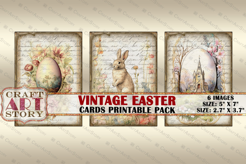 vintage-easter-collage-picture-cards-atc-aceo