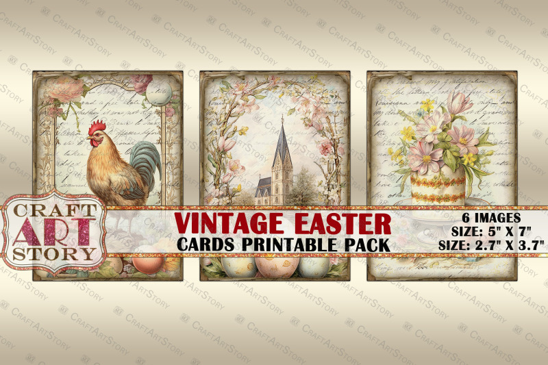 vintage-easter-collage-picture-cards-atc-aceo