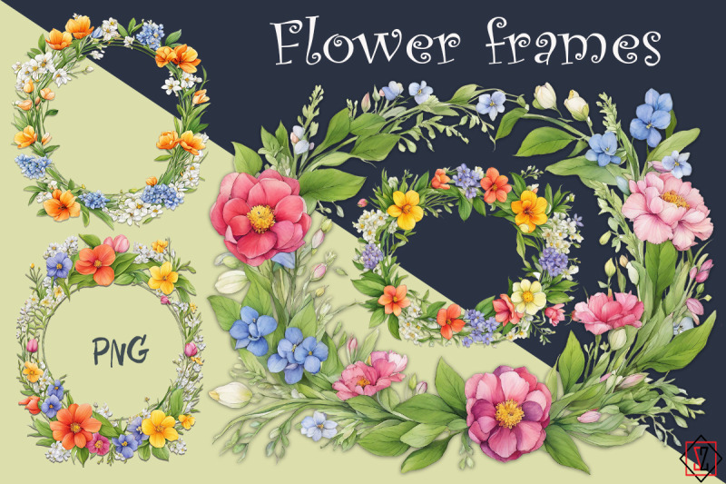 floral-circle-frame-wreath