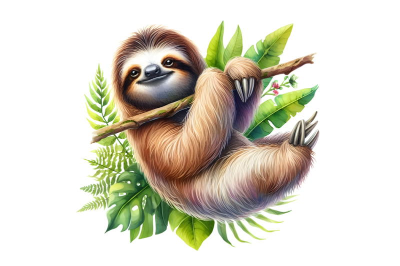 watercolor-sloth-illustration