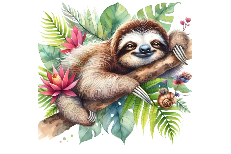 watercolor-sloth-illustration