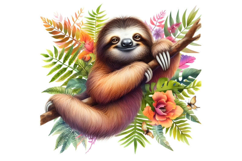 watercolor-sloth-illustration