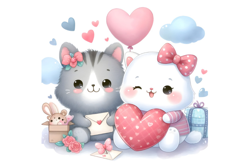 cartoon-valentine-day-and-cute-animal