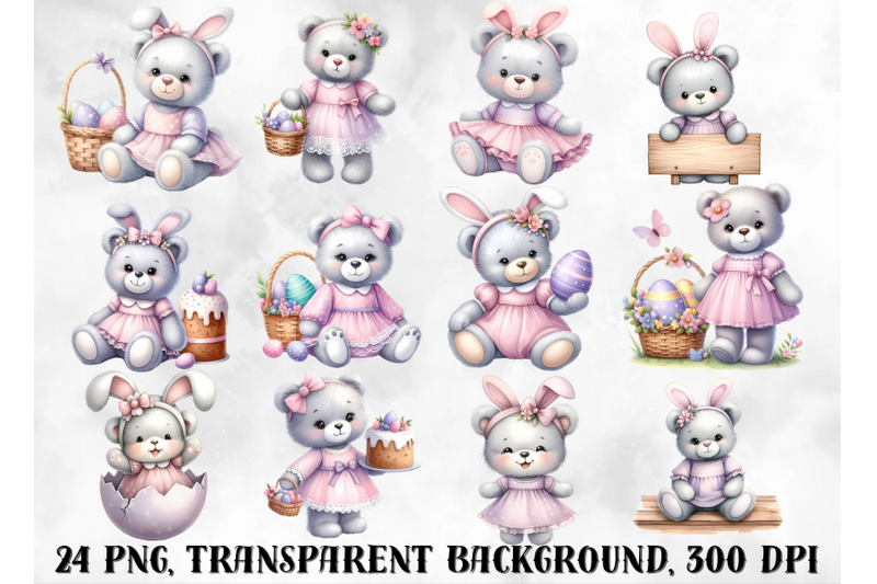 easter-clipart-cute-easter-teddy-bears-png