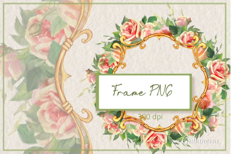 golden-frame-png-decorative-frame-with-roses