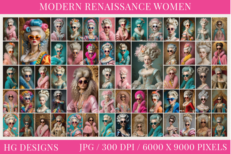 modern-renaissance-women-illustration-set-for-altered-art