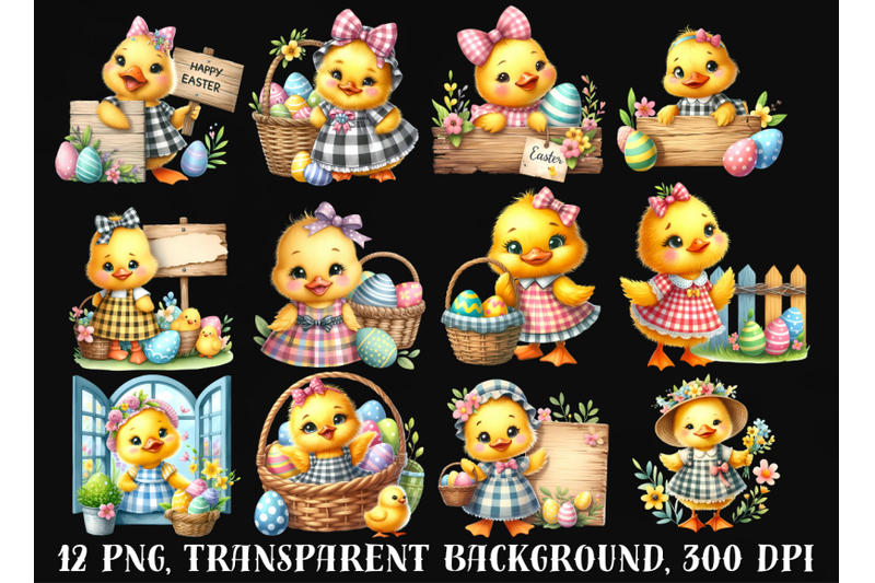 easter-clipart-cute-easter-chickens-png