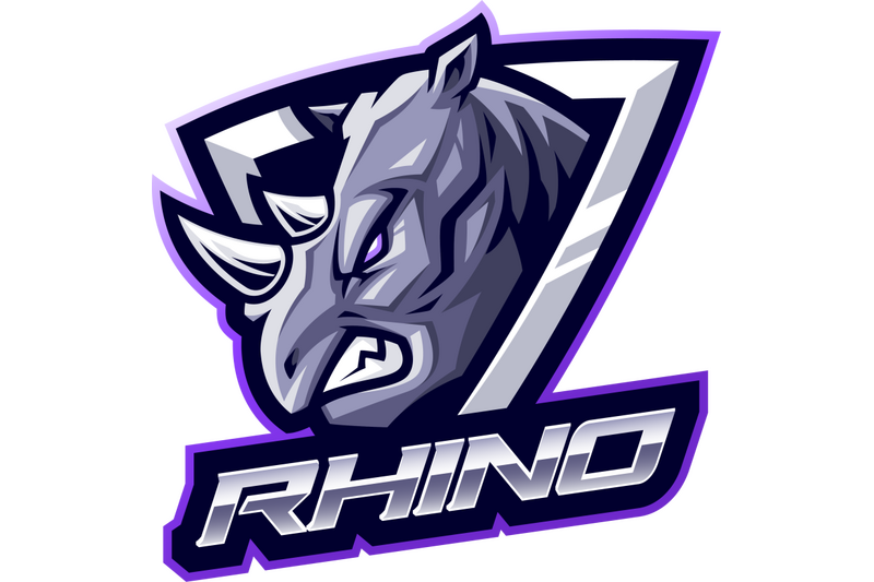 rhino-head-mascot-logo-design