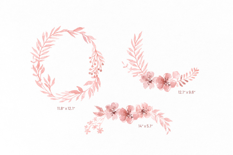 watercolor-pink-blush-leaves-flowers-png