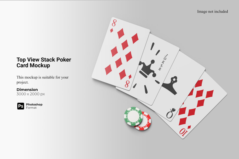 top-view-stack-poker-card-mockup