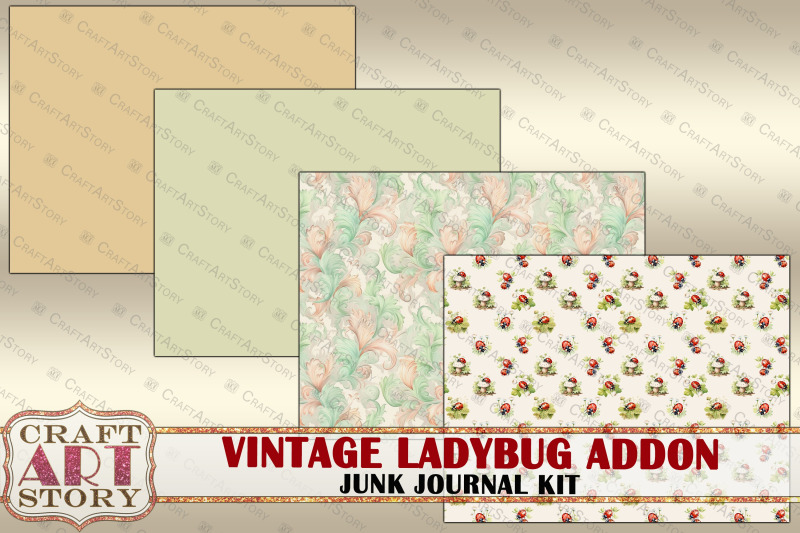 vintage-ladybug-fantasy-junk-journal-pages-addon