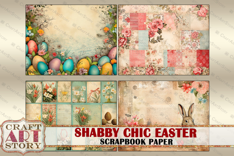 vintage-easter-shabby-chic-scrapbook-paper-pack-16-pages