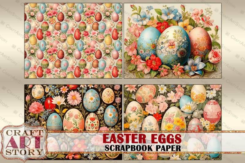 vintage-easter-eggs-scrapbook-paper-pack-16-pages