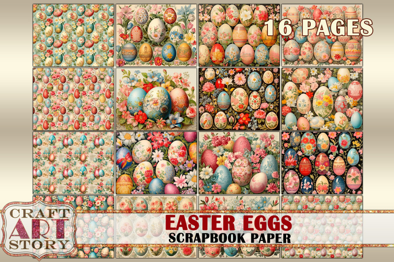 vintage-easter-eggs-scrapbook-paper-pack-16-pages