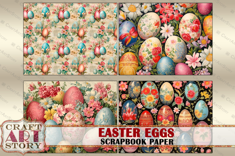 vintage-easter-eggs-scrapbook-paper-pack-16-pages