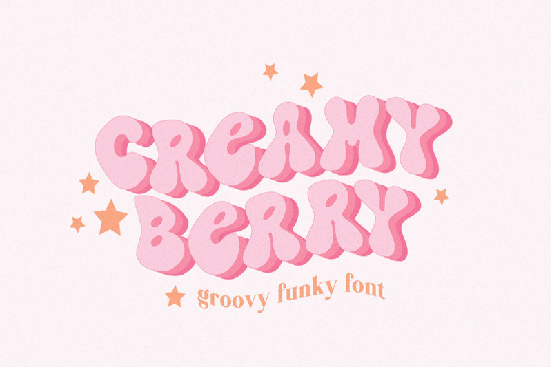 creamy-berry-groovy-funky-font
