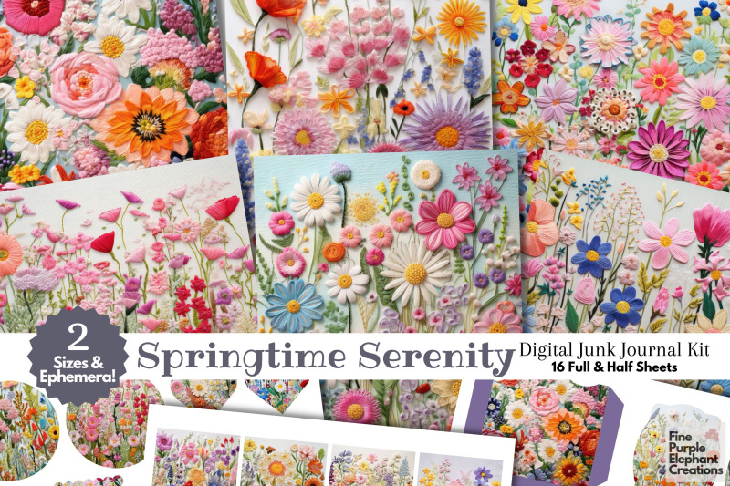 embroidered-spring-flowers-digital-junk-journal-kit-half-pages-cute