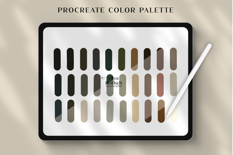 dark-academia-procreate-palette-gothic-color-swatches