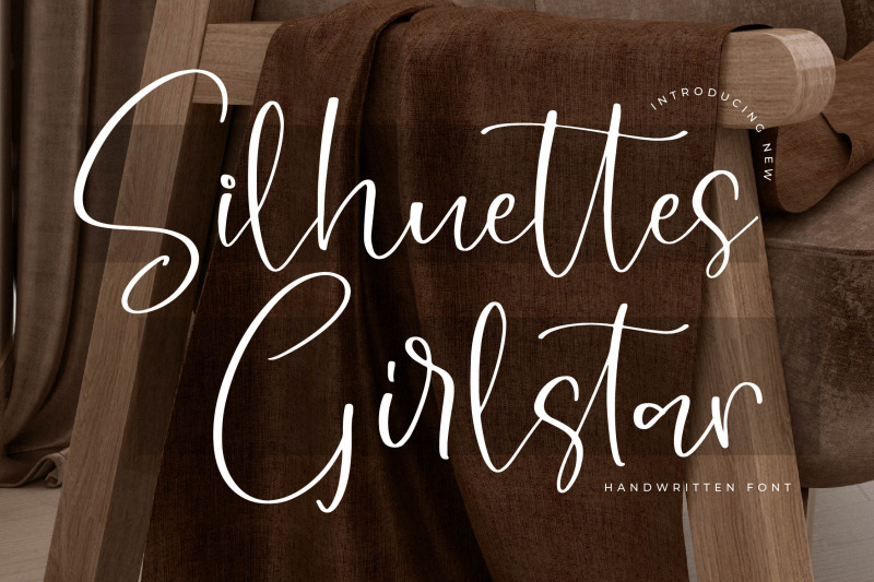silhuettes-girlstar-handwritten-font