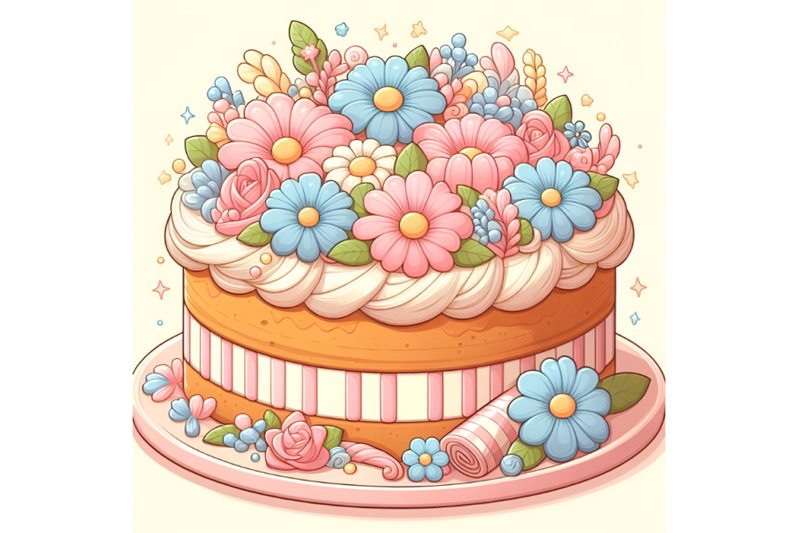 delicious-flower-cake