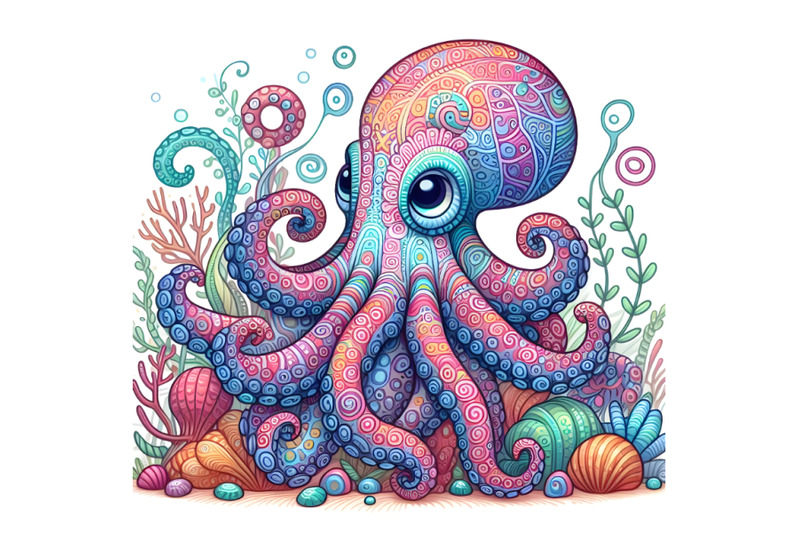 colorful-octopus-with-vibrant-patterns