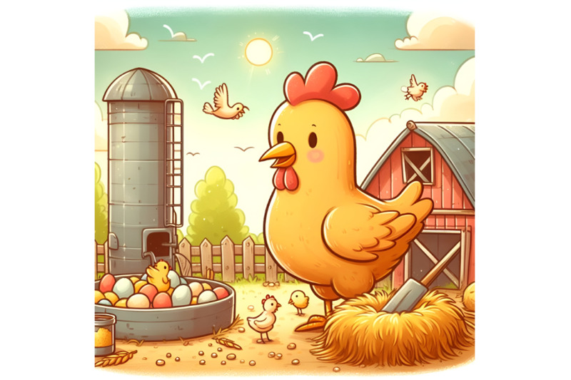 healthy-chicken-on-an-agricultural-farm