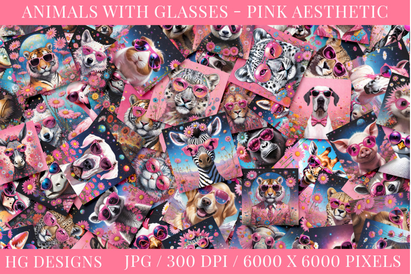 animals-with-glasses-pink-aesthetic-jpg-illustration-set