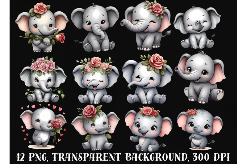 cute-elephants-clipart-little-elephants-png