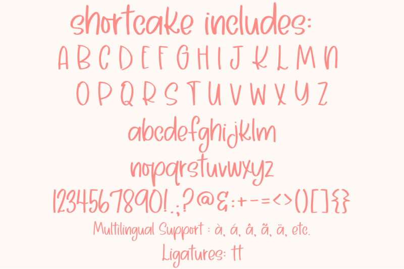 shortcake-cute-handwritten-font