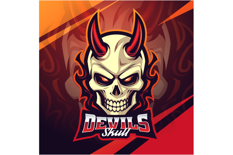 devil-skull-mascot-logo-design