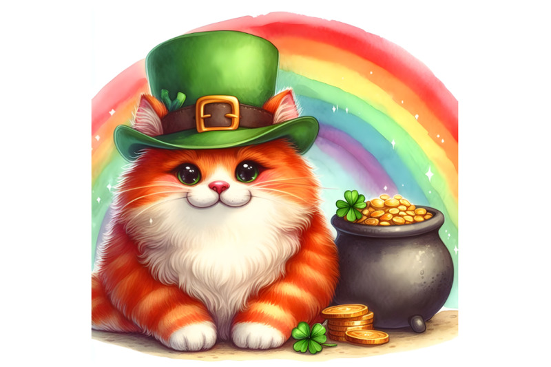 fat-red-leprechaun-cat