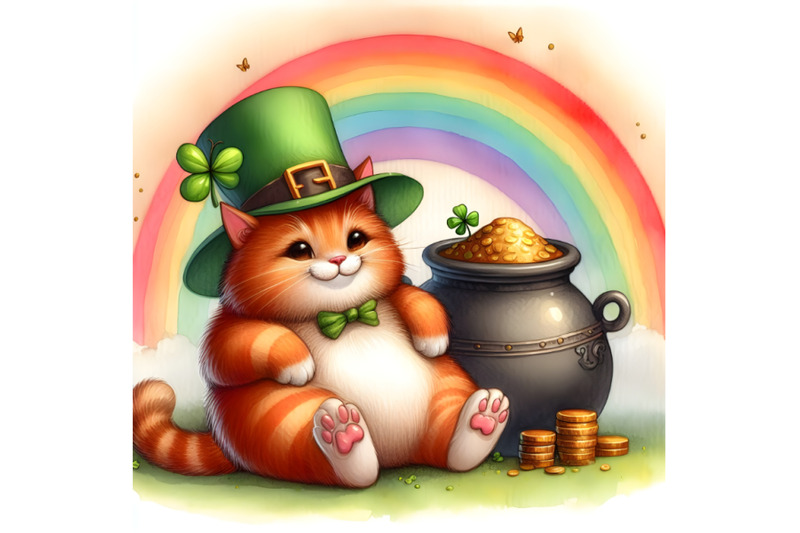 fat-red-leprechaun-cat