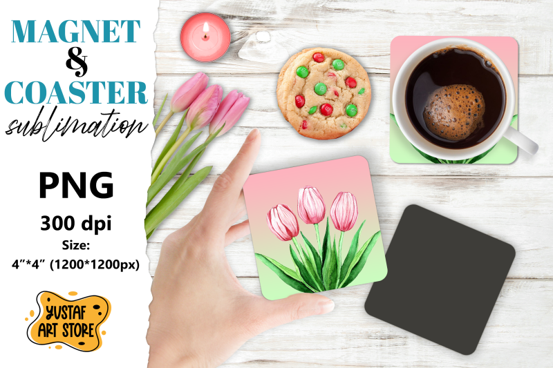 spring-magnet-sublimation-spring-coaster-sublimation-tulips