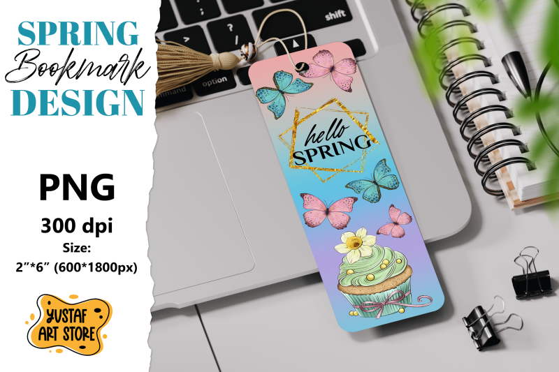 spring-bookmark-printable-butterfly-and-cupcake-bookmark