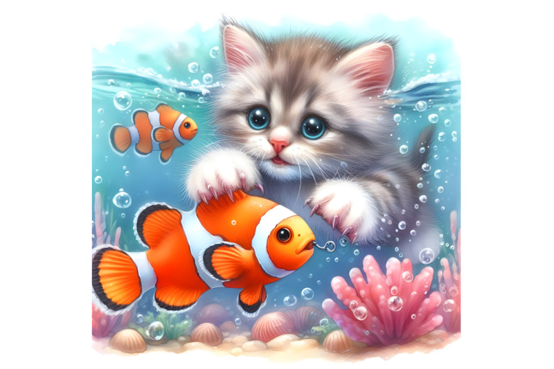 the-kitten-dived-into-the-sea