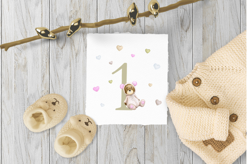 baby-milestone-card-1-month-watercolor-png