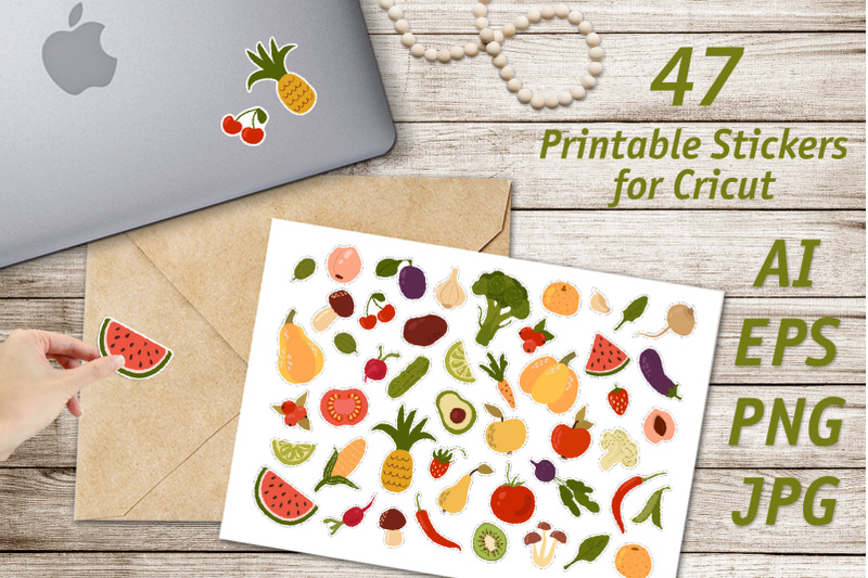 fruits-and-vegetables-printable-stickers-cricut-design