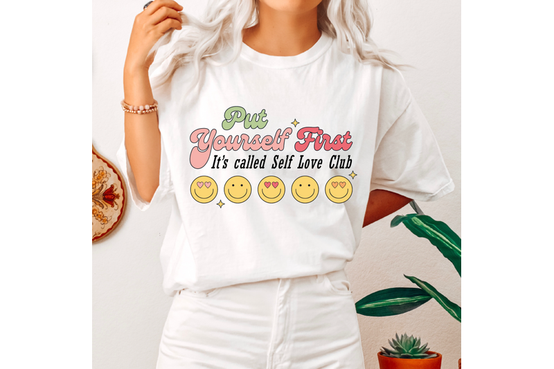 put-yourself-first-png-svg-trendy-smile-sublimation-tshirt-design