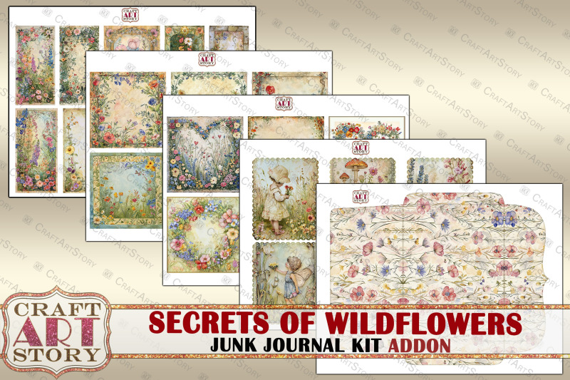 wildflowers-junk-journal-pages-addon-secrets-of-wildflower