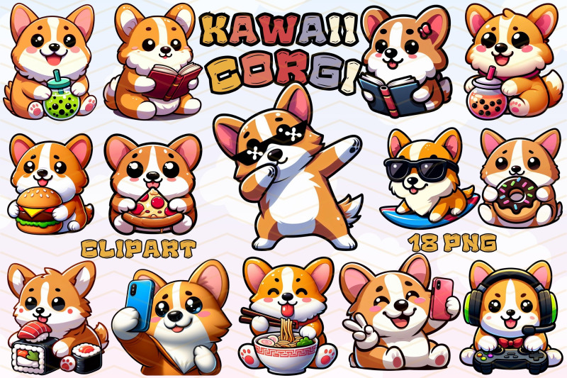 cute-corgi-kawaii-clipart-illustration