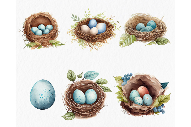 blue-bird-nest-watercolor-clipart