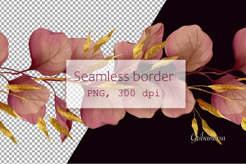 floral-decorative-seamless-borders-with-red-leaves