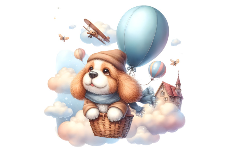 the-dog-is-flying-in-a-balloo