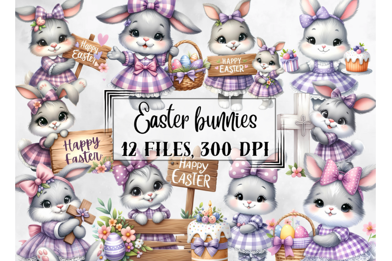 easter-clipart-cute-easter-bunnies