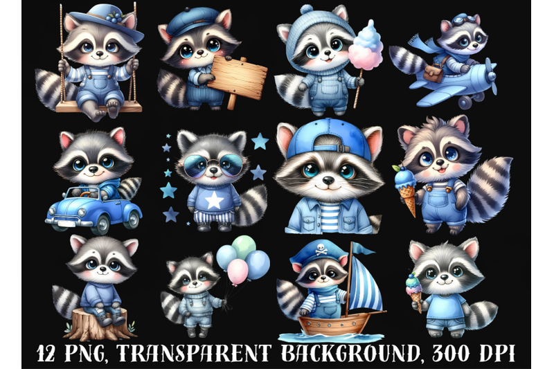 raccoons-clipart-cute-animals-clipart