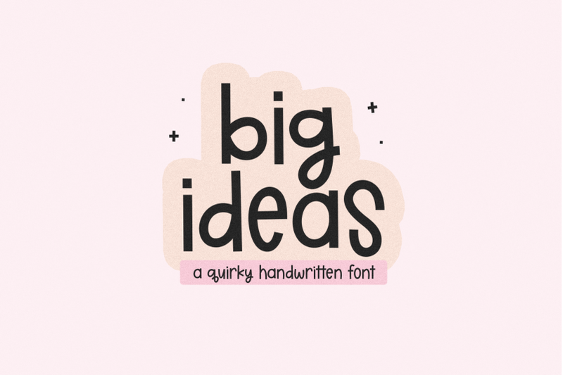 big-ideas-cute-handwritten-font